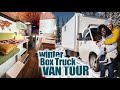 Stealth Box Truck Van Tour: couple converts delivery truck into tiny home