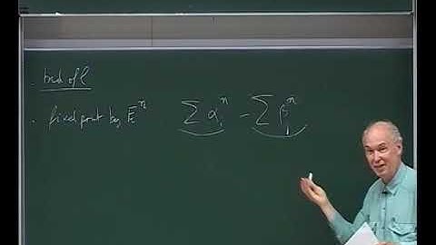 Prof. Pierre Deligne | Counting l-adic representations, in the function field case