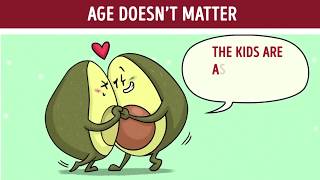 13 Funny Things Only Couples Will Understand | Avocado Couple I Crazy Comics