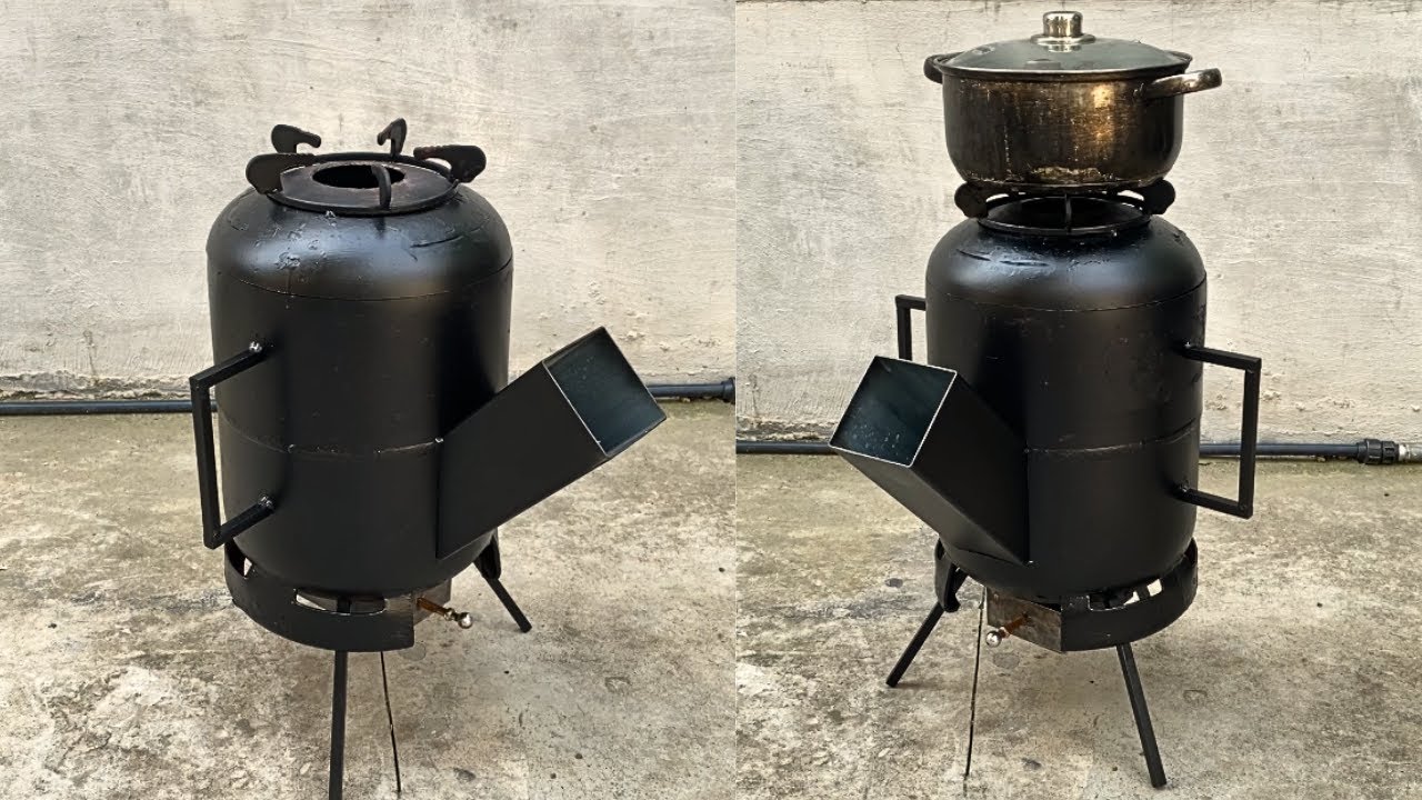 DIY - Craftsman's Ideas / How To Make A Wood Stove With An Old Gas Bottle, Fast And Super Effective!