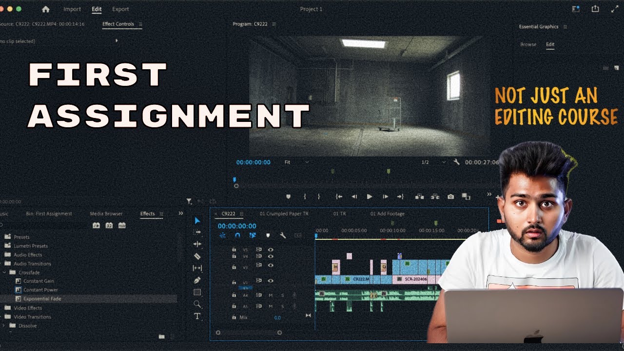 First Assignment - Not just an Editing Course - YouTube