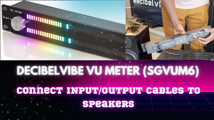Decibelvibe VU Meter TNZ SGVUM6 - Connect Input/Output RCA-Jack Cables - Demo & Tips