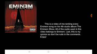 Eminem: All Songs On The Eminem Show Ranked