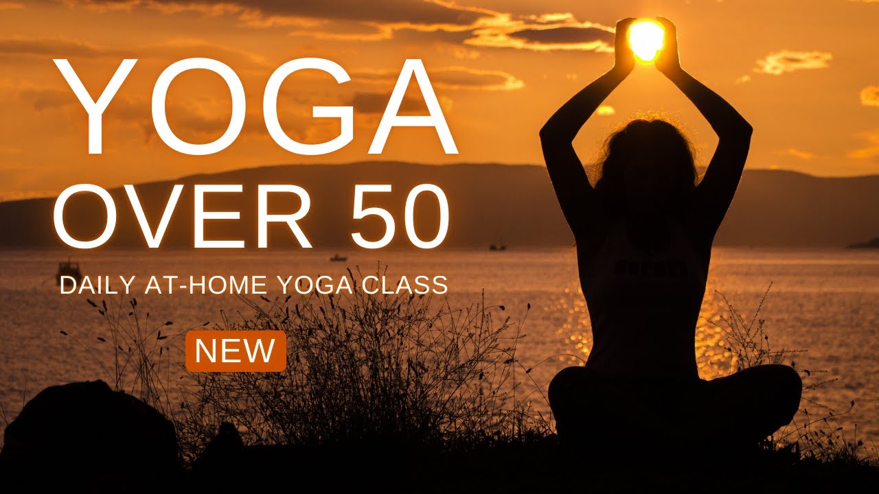Yoga Over 50 Beginners Class for Stress Relief: 5 Minute De-Stress ...
