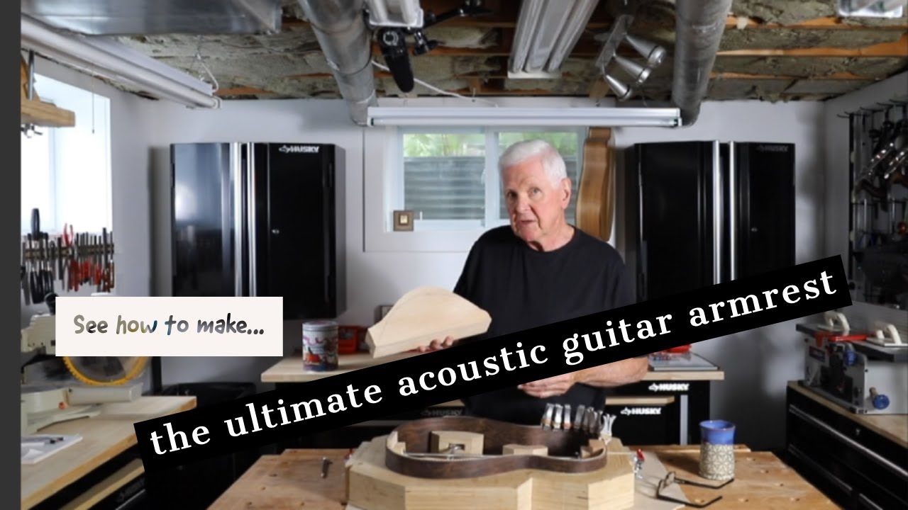 Make an acoustic guitar armrest like a guitar pro builder YouTube