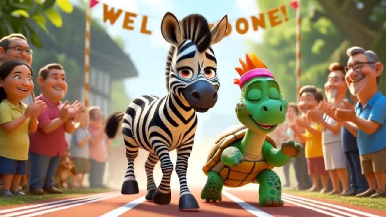 Zippy the Zebra's Kindness Race 🦓💛 | Fun Rhyming Story for Kids