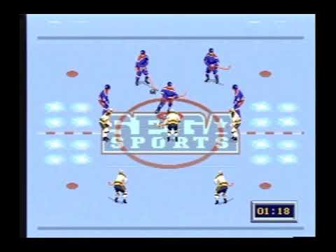 NHL All Star Hockey 95 Sega Genesis Winnipeg Jets 100-0 Full Season Compilation