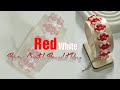 Red White Bicone Crystal Bracelet Ideas | Jewelry Making