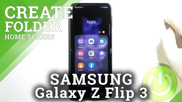How to Create Folders on Home Screen in SAMSUNG Galaxy Z Flip3 - Add Folder to Home Screen