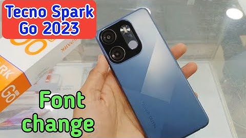 Font Setting In Tecno Spark Go 2023, Font Size Change In Tecno Spark Go 2023,