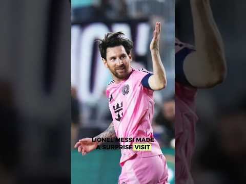 Messi's Surprise Visit to Miami Youth Academy #football #messi #legend