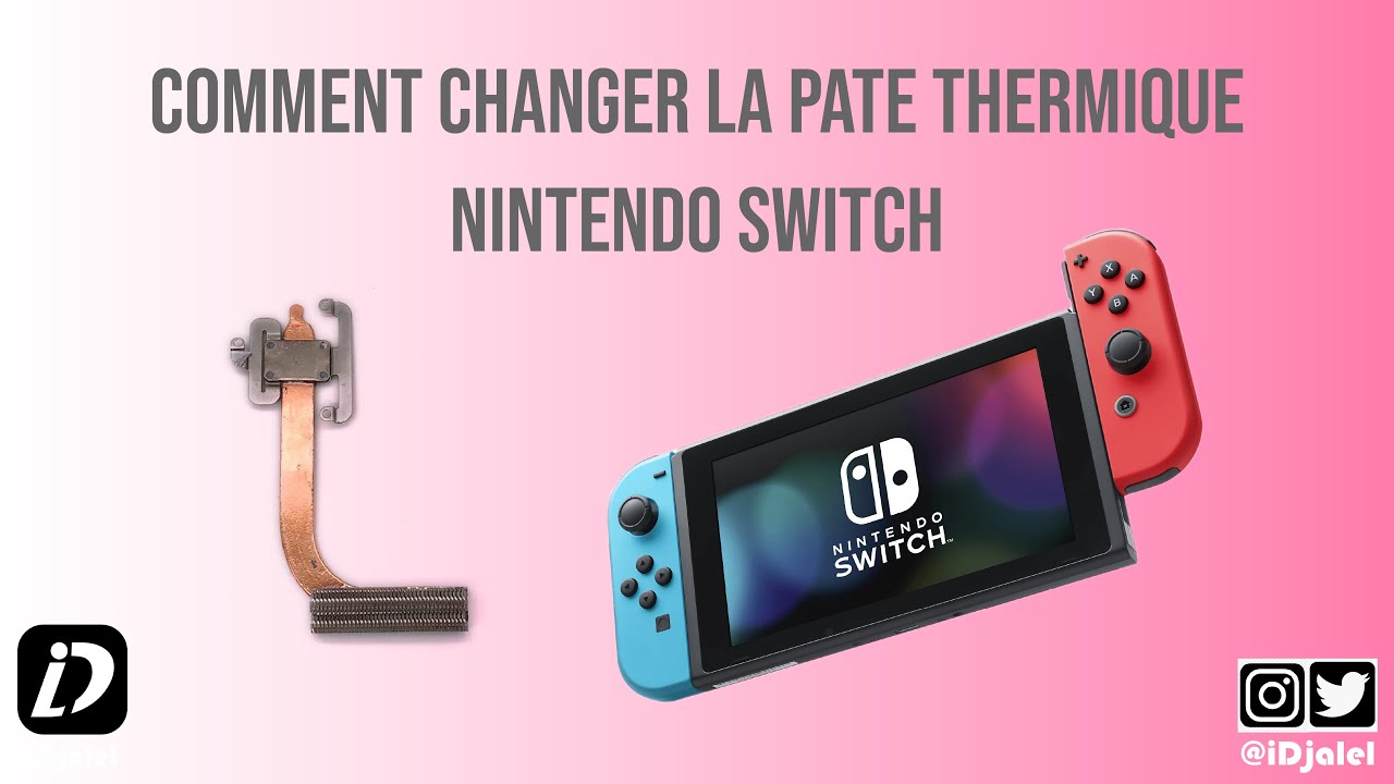 Dépoussièrage et remplacement pâte thermique NINTENDO Switch lite