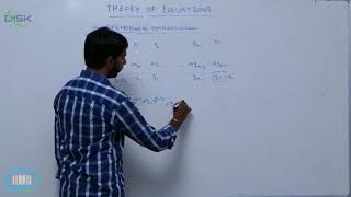 Solving an eq when 2 or more of its roots || Horner's Method of Synthetic div 1 || Disk Telangana