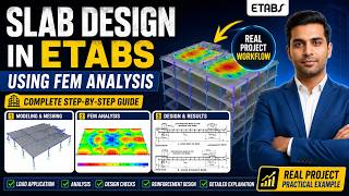 Complete Slab Design in ETABS using FEM Analysis | Real Project Workflow
