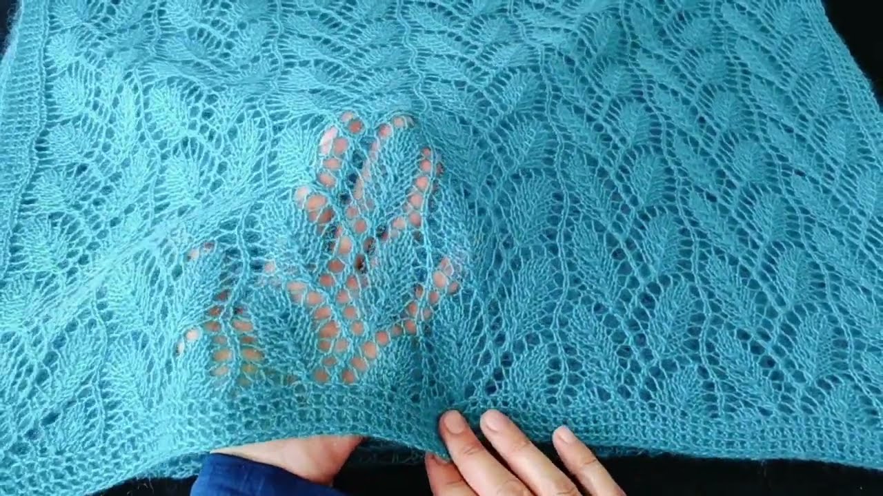 Sarmaşık Etol Şal, Yelek Modeli             Easy and stylish knitted shawl