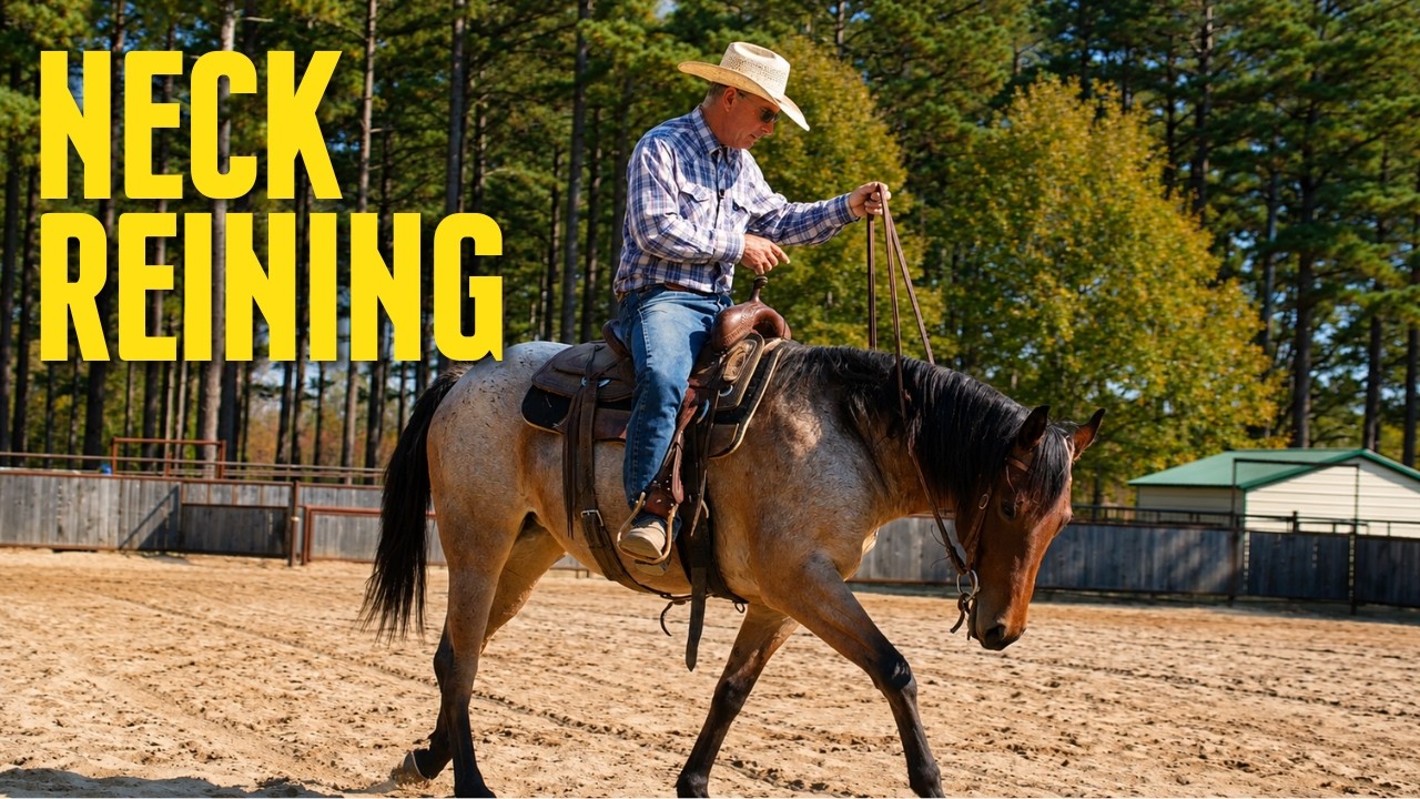 First Way to Teach a Horse to Neck Rein