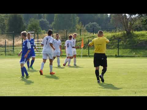 Sęp - Tęcza Stanisławów: gol Patryka Zakrzewskiego na 0:2