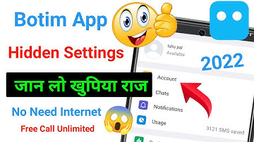 Botim App Hidden Settings | Free Video Calling App 2022 | Botim Privacy Settings