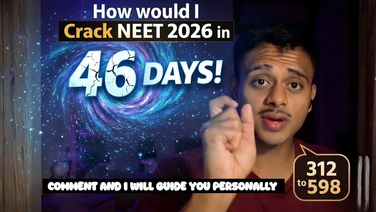 Crack NEET 2026 in 46 Days! 🚀 Ultimate Study Plan - YouTube