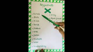 Keywords #mathtalk23 #multiplication#youtubeshorts #shortsvideo #shortsstory #shortsviral #math
