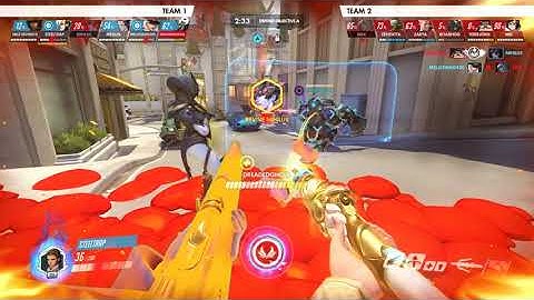 Overwatch - Torbjorn Bot Lava Physics Glitch? (Replay Moment - Hard Bots)