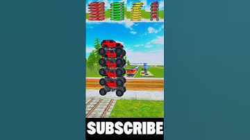 Indian Bikes Driving 3D 💥 Train Vs All Cars 🔥 The Challenge Of Stopping The Train 🚂 #shorts #gaming