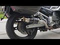 Delkevic 9" carbon exhaust (no baffles) on 2008 Yamaha FJR