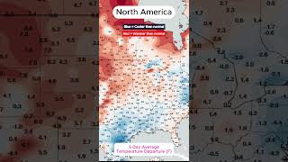 DANG, Idaho is COOKING! 5-Day Temp Departure Across the U.S.! 🌡️🔥❄️ #Heat #Weather #maps