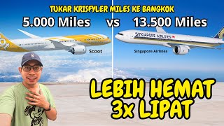 Cara Tukar KrisFlyer Miles ke Scoot - Hemat 3x Dibanding Singapore Airlines, Tukar Mulai 1.500 Point