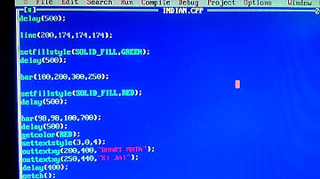 Indian flag using graphics in c++