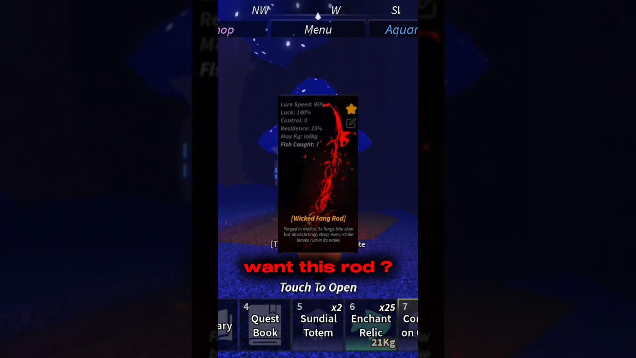 HOW TO GET WICKED FANG ROD IN FISCH!!!👹 