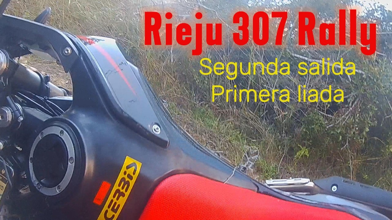 Salida accidentada con la Rieju 307 Rally