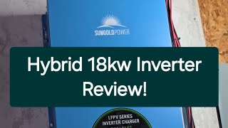 Sungold 18kw Solar Inverter Review.