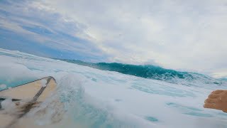POV SURF - GETTING DESTROYED IN CYCLONE WAVES