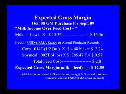 Crop Insurance - Dairy Gross Margin