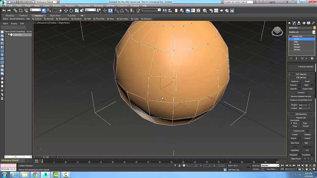 3d max edit poly. Edit poly 3d max команды.