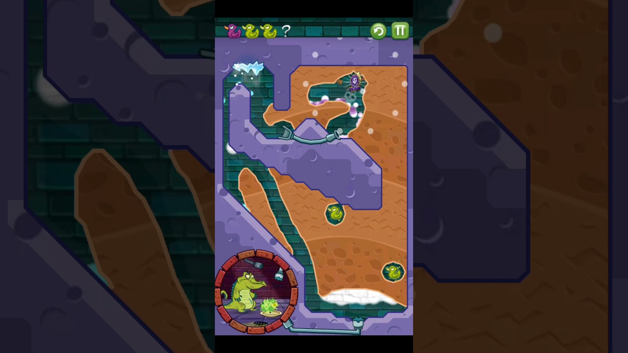 Прохождение игры "Крокодильчик Свомпи" "Крэнки", уровень C4-7 "Водолов", все утки.