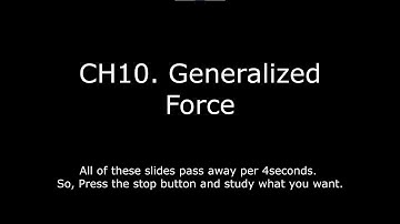 CH10. Generalized Force