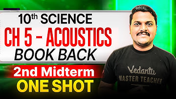 10th Science | Chapter 5 Acoustics | Book Back One Shot | 2nd Midterm | Prakash Sir