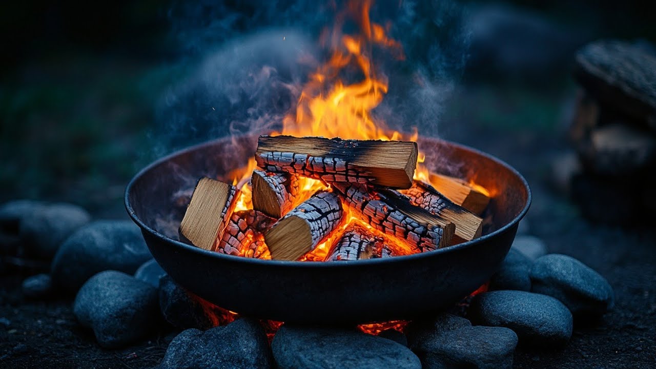 Cozy Crackling Fire – 3 Hour HD Virtual Fireplace with Relaxing Music