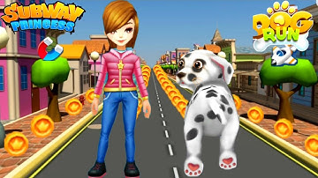 Subway Princess Runner VS Dog Runner -  Puppy Fun Run | Android/iOS Gameplay HD