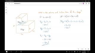 Volume and surface area of composite 3D shapes