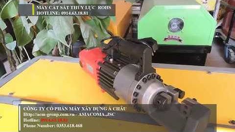 MÁY CẮT SẮT THỦY LỰC CẦM TAY ROHS RC25 | MÁY CẮT SẮT THÉP XÂY DỰNG PHI 25MM | TRUNG QUỐC