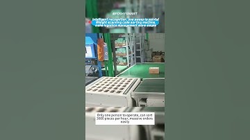 Intelligent recognition, one sweep is points! Weight scanning sorting machine, make logistics simple