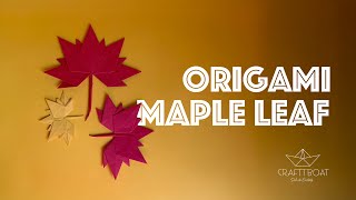 How to Make an Easy Origami Maple Leaf | Fall Craft DIY