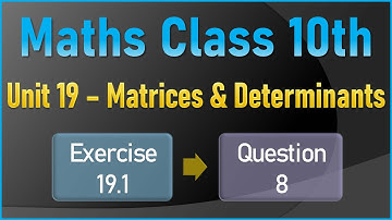 NEW Book of Class 10 Exercise 19.1 Q.8 | NEW Mathematics 10th Chapter 19 | Exercise 19.1 |