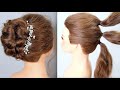 5 Mins Hairstyle, Easy wedding Hairstyle Tutorial