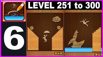 WoodStickman Puzzle Draw Level 251 to 300 - Gameplay Walkthrough Part 6 all Solution Android IOS PC