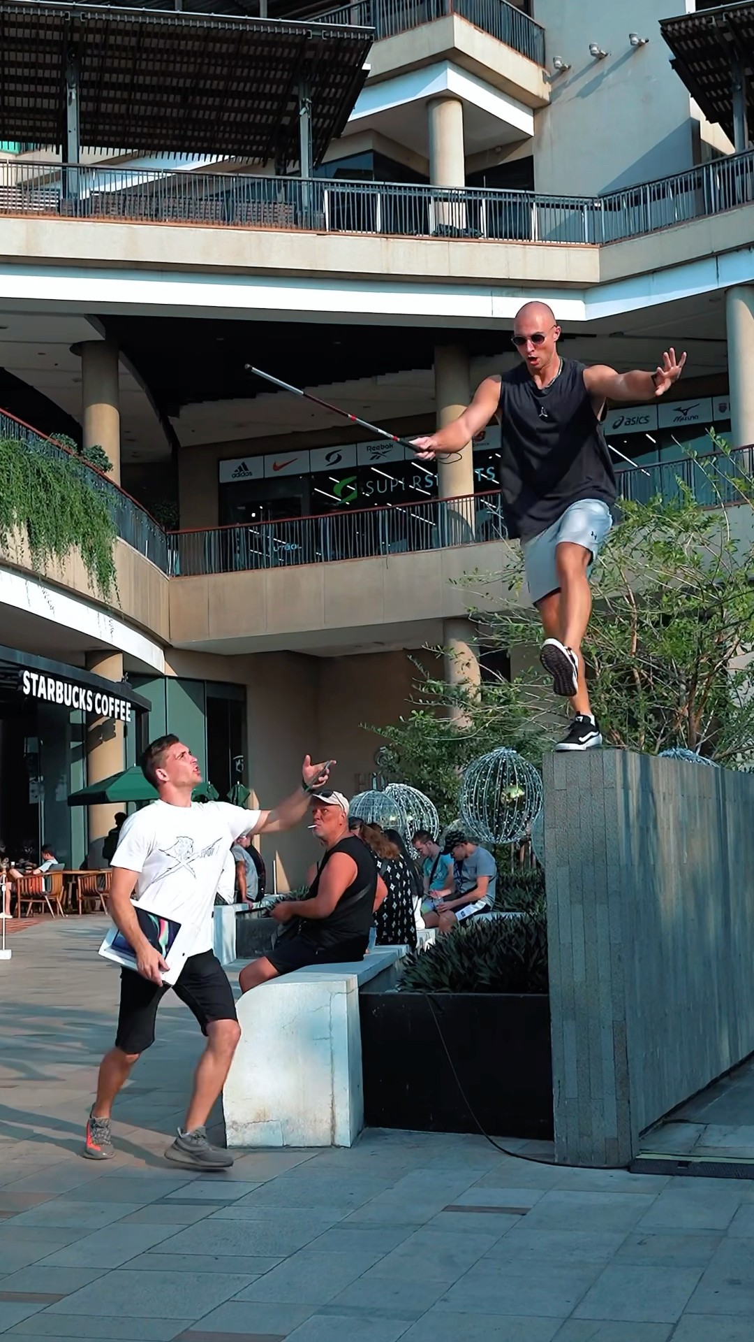 Gymnast Pretends to Be a Blind Man Prank?‍?? #kiryakolesnikov #prank #funny #stunt #comedy