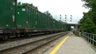 CSX Q702-04 EB at St Denis with Friendly Engineer  6/4/11